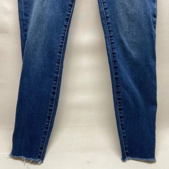 KUT From The Kloth Blue Jeans Women's 4 Carlo Ankle Skinny Raw Hem Medium Wash - Picture 3 of 15